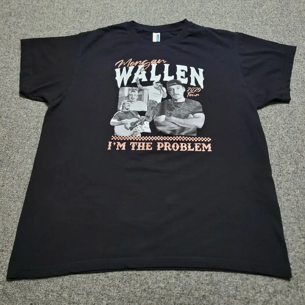 Morgan Wallen Shirt Adult Extra Large 2025 Im The Problem Tour Concert Band